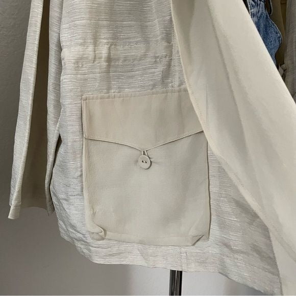 Silk and Linen Scarf Jacket (4)