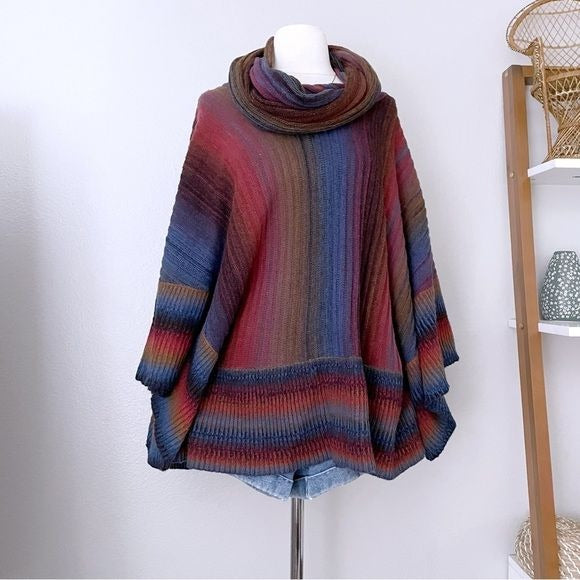 Cowl Neck Oversized Knit Sweater (L)