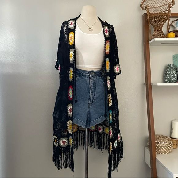 Crochet and Lace Kimono (S-L)