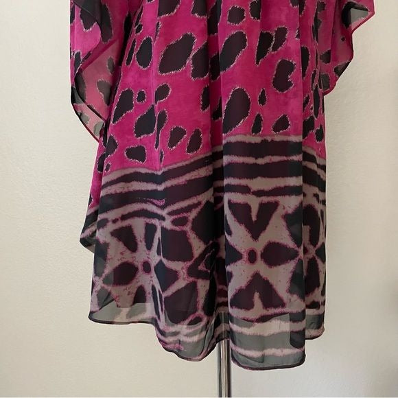 Leopard Print Batwing Mini Dress (12)