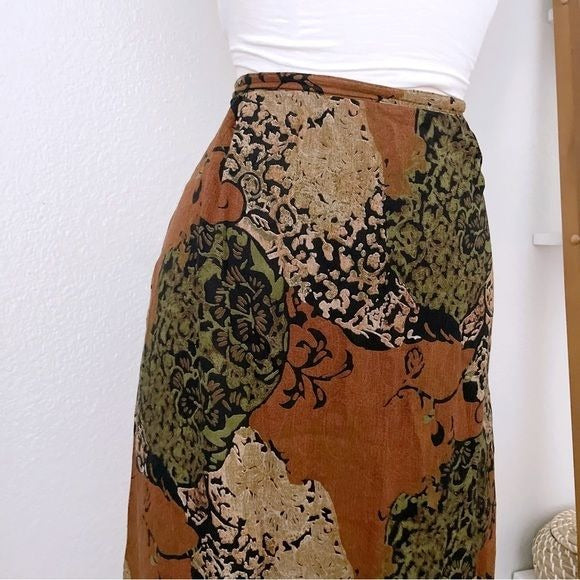 Vintage Neutral Maxi Skirt (L)