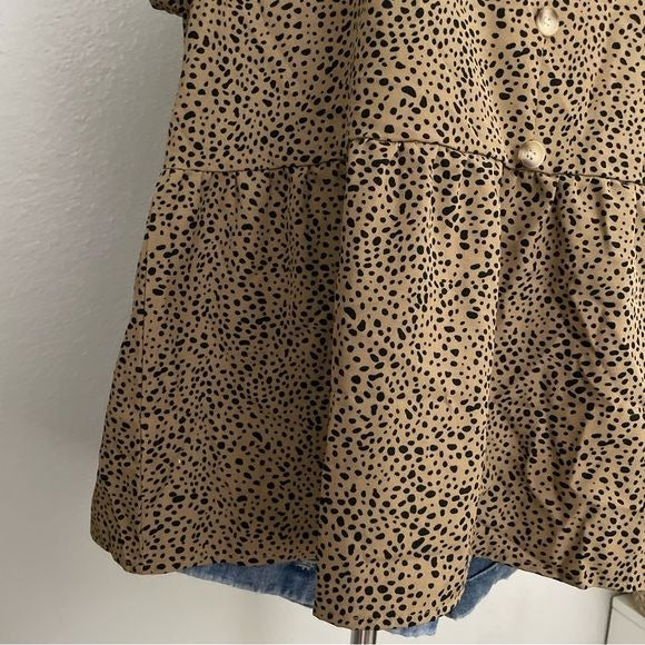 Cheetah Print Baby Doll Top (2XL)