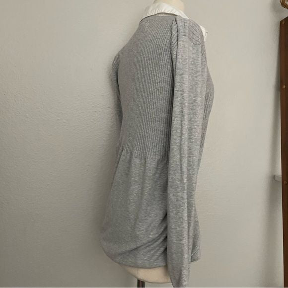 Grey Layered Sweater Top (S)