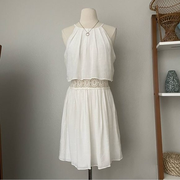 Gauzy Mini Lace Dress (15)