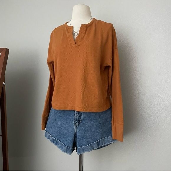 Copper Knit Long Sleeve Top (S)
