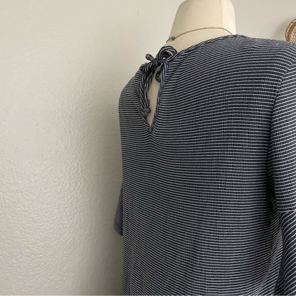 Blue Stripe Knit Top (S)