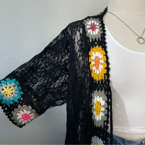 Crochet and Lace Kimono (S-L)