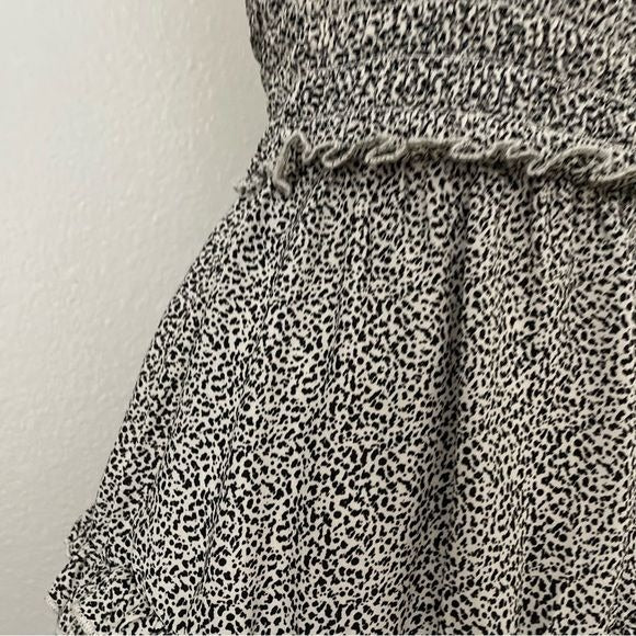 Tiered Dalmatian Mini Dress (XS)