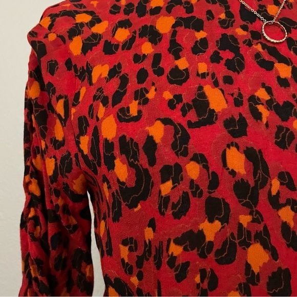 Open Back Red Patterned Top (8)