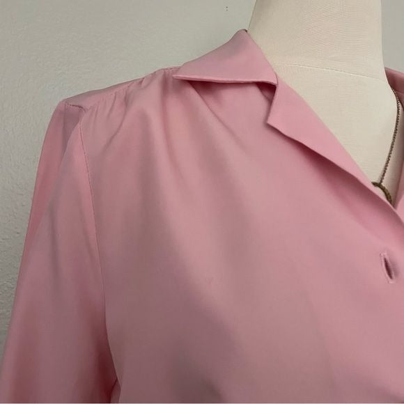 Vintage Pink Button Front Top (S/M)