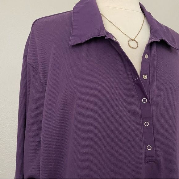 Vintage Purple Ribbed Top (22W)