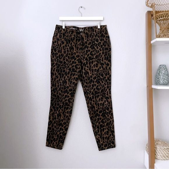 Leopard Print Skinny Leg Pants (12)