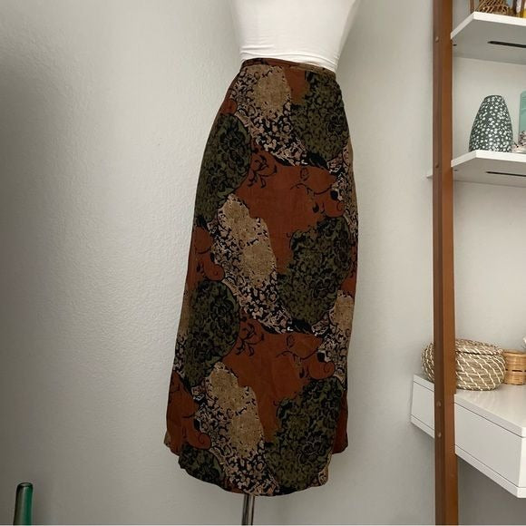 Vintage Neutral Maxi Skirt (L)