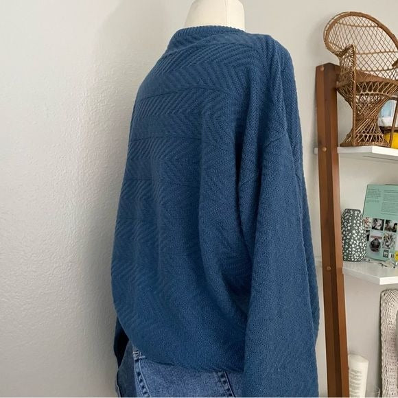 Blue Knit Grandpa Sweater (M - XL)