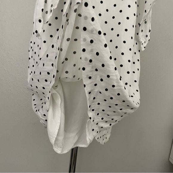 White and Black Polka Dot Dress (M)