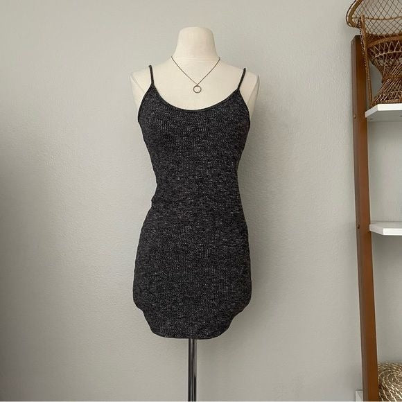 Knit Grey Tank Mini Dress (M)