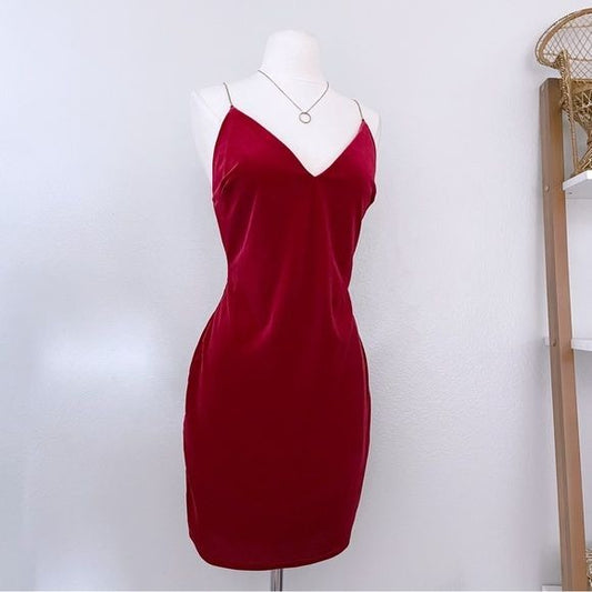 Red Velvet Mini Dress (XL)