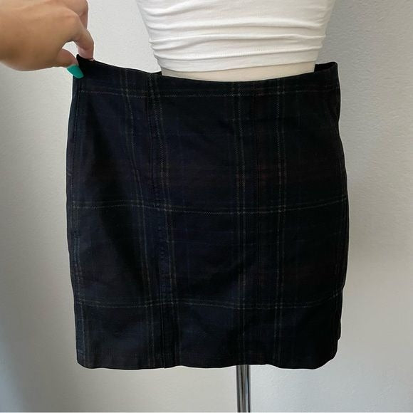 Plaid Black Mini Skirt (M)