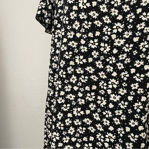 Floral Black Shirt Dress (2XL)