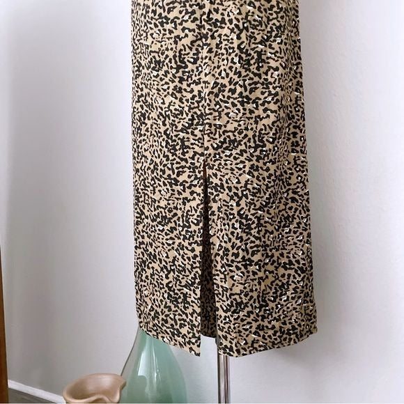 Leopard Print Maxi Flowy Dress (2X)