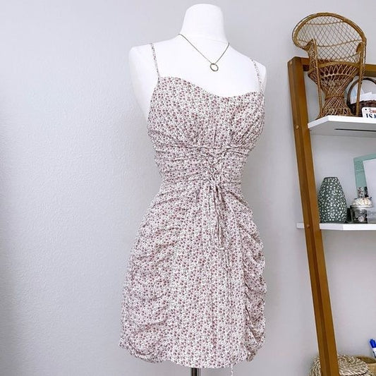 Floral Corset Mini Dress (L)