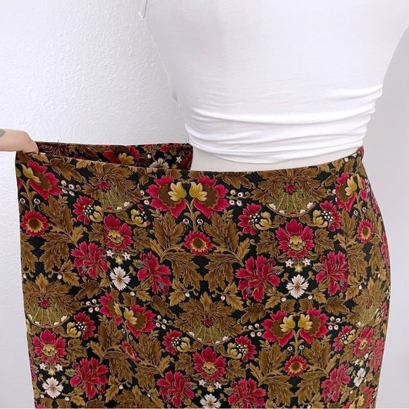 Vintage Midi Floral Skirt (14)
