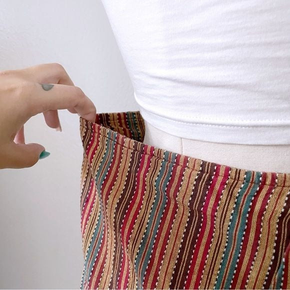 Vintage Faux Wrap Mini Skirt (5)