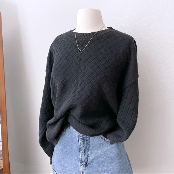 Vintage Boyfriend Fit Oversized Chunky Sweater (M/L)