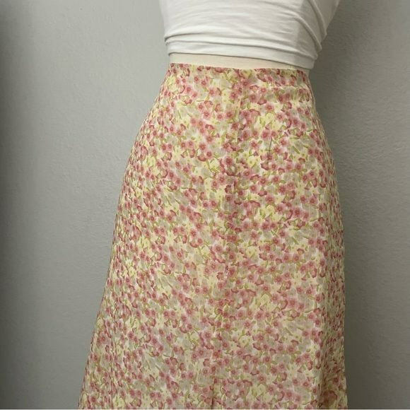 Midi Floral Feminine Swing Skirt (16)
