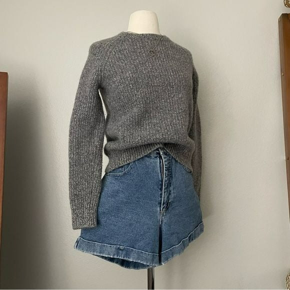 Wool and Cashmere Blend Knit Sweater (M)