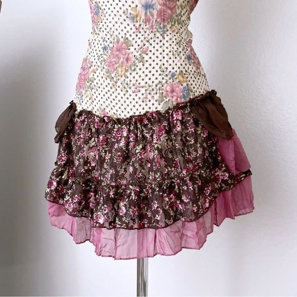 Floral Whimsical Fairy Mini Dress Tunic (S)