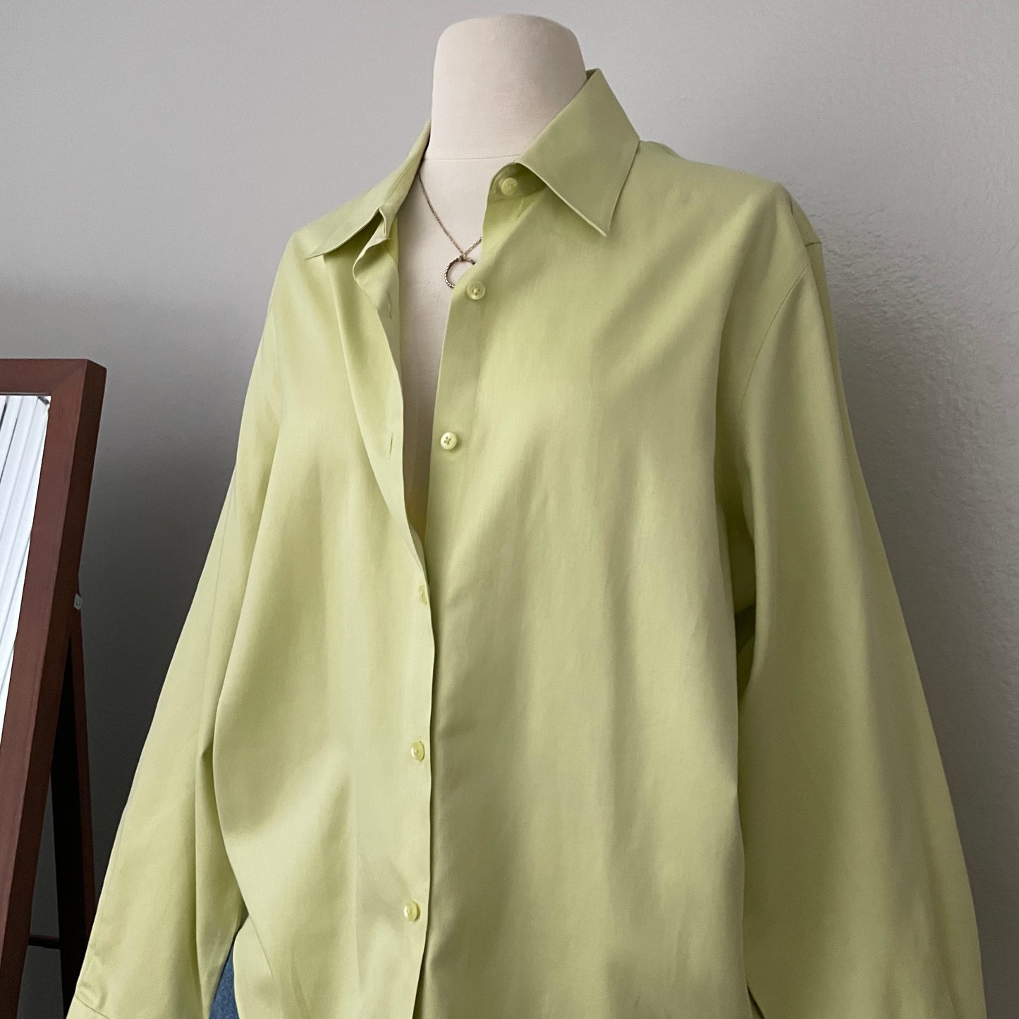Green Vintage Button Front Top (14)