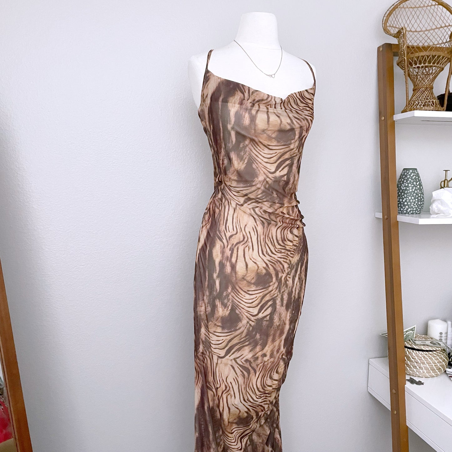 Tiger Print Maxi Dress (12)