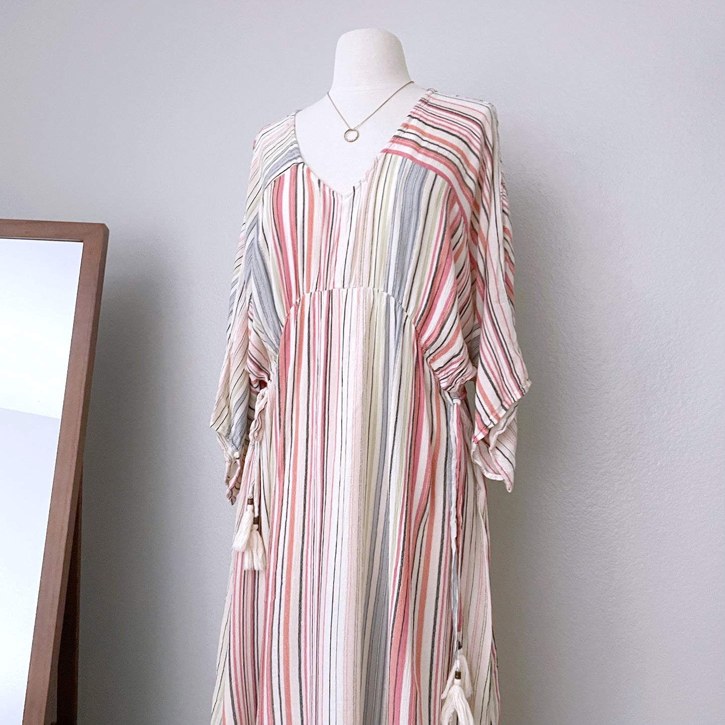 Striped Flowy Maxi Dress (M)