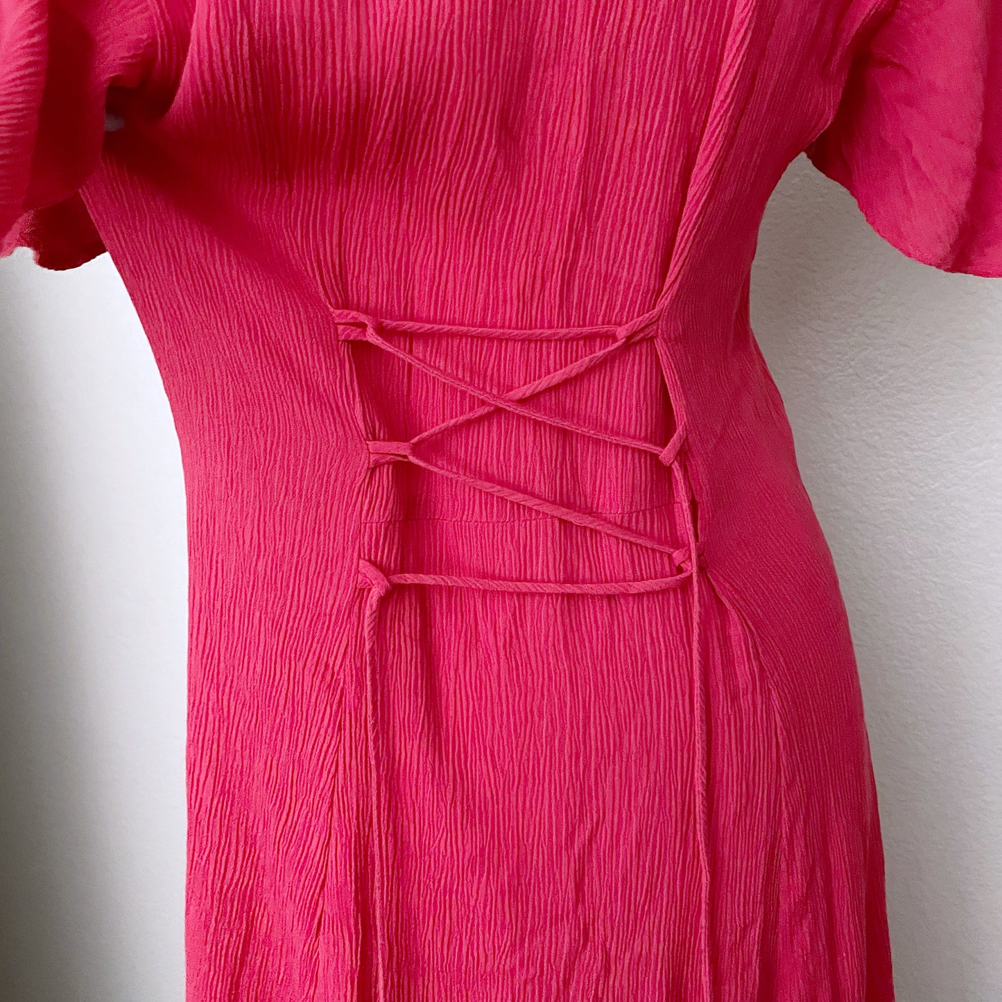 Gauzy Vintage Hot Pink Maxi Dress (8)