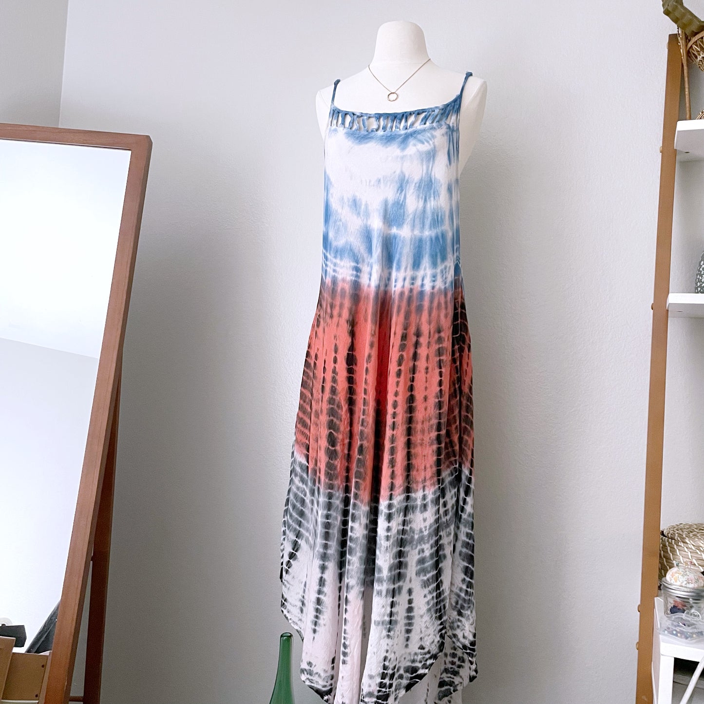 Flowy Maxi Tie Dye Sun Dress (One Size)
