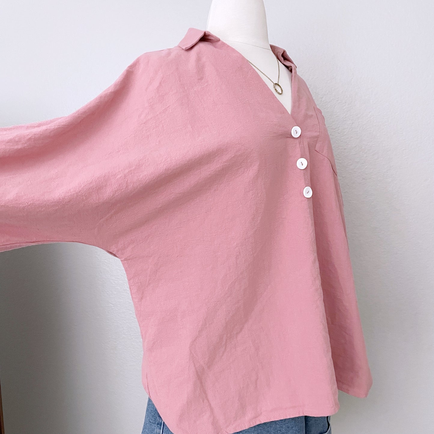 Pink Pullover Relaxed Fit Top (XL)