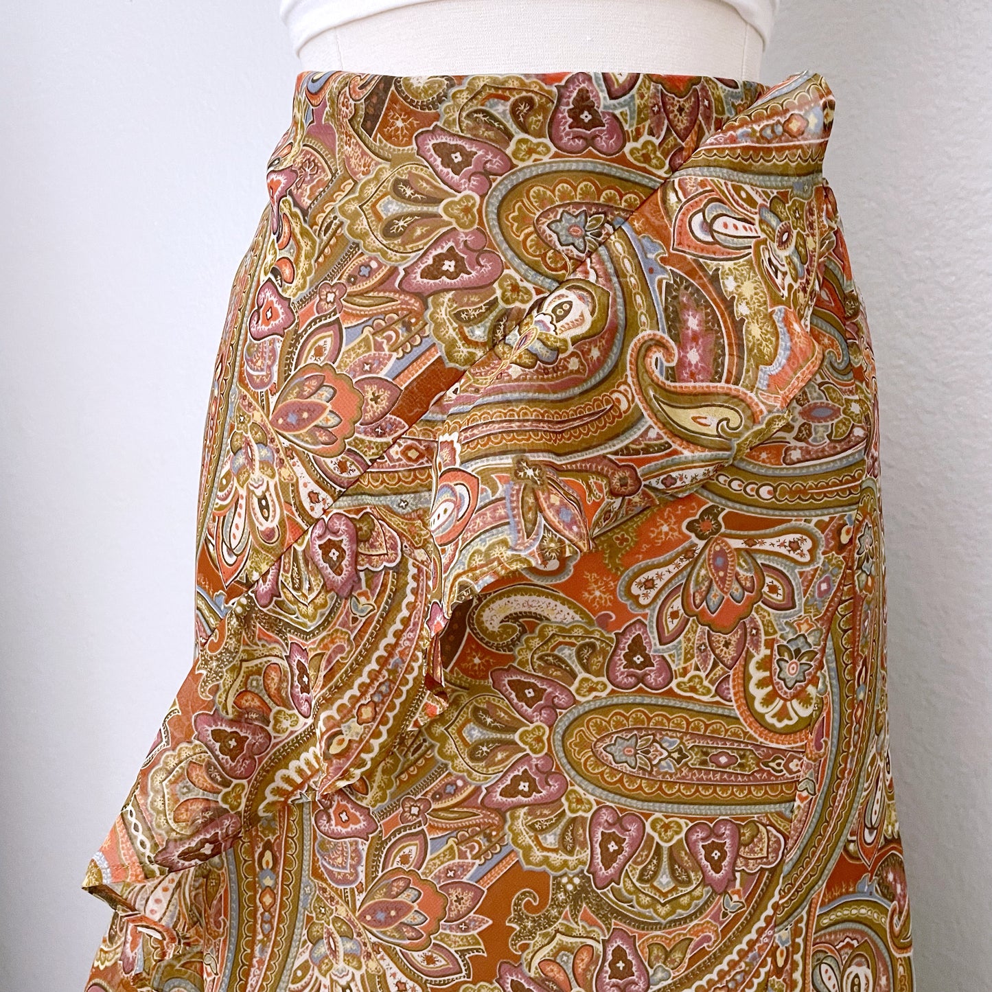 Paisley Boho Flutter Maxi Skirt (22/24W)