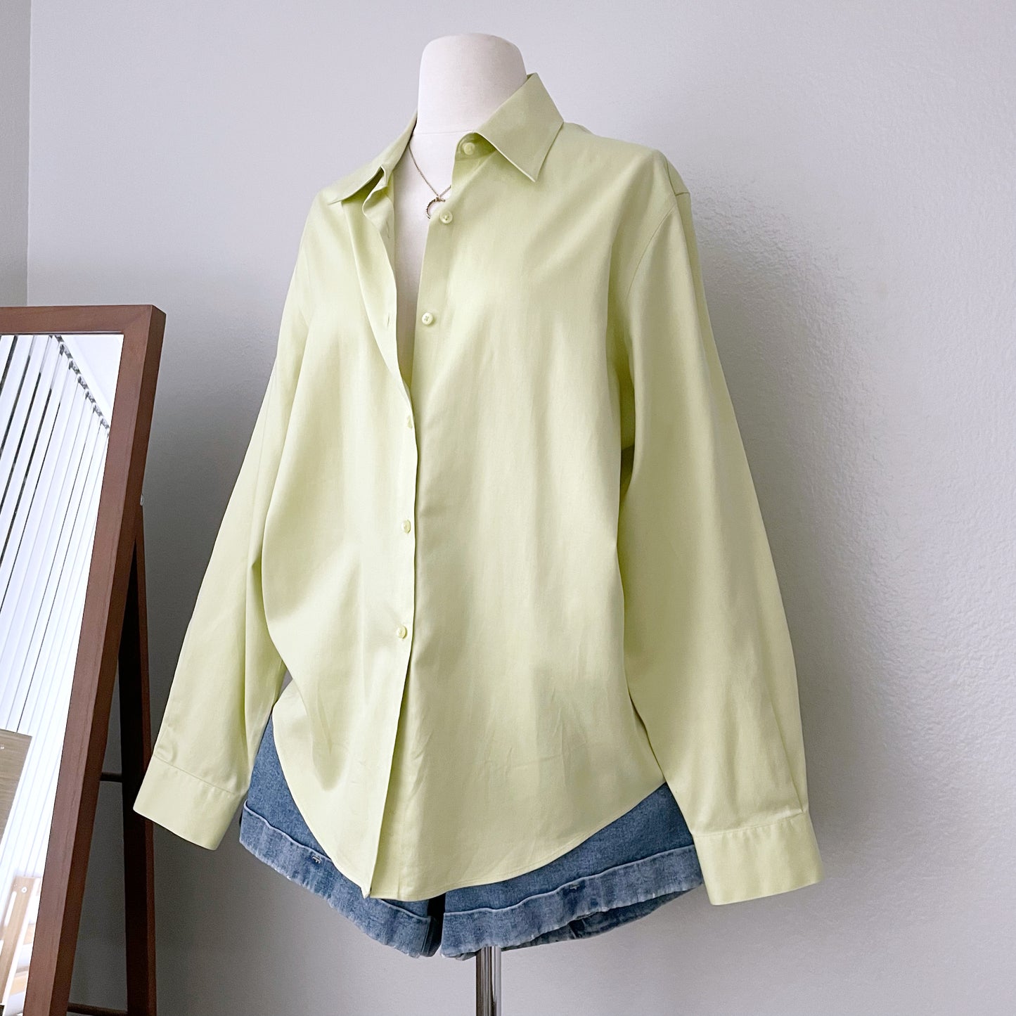 Green Vintage Button Front Top (14)