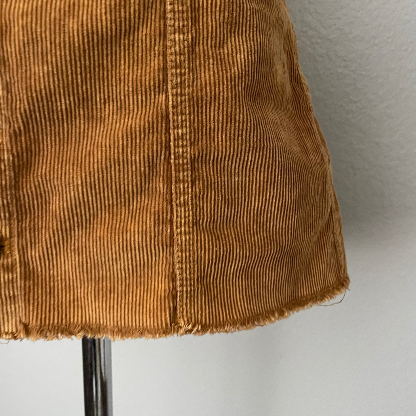 High Rise Corduroy Button Front Mini Skirt (6)